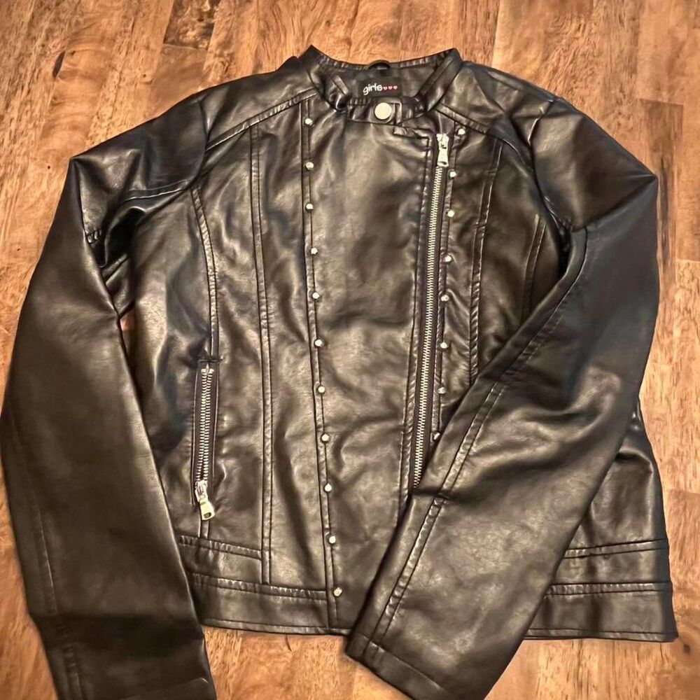 Faux Leather girls 14/16 flawless jacket